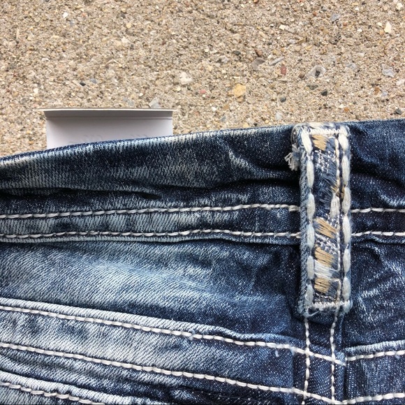 New Miss Me Distressed Easy Crop Jeans Size 27 - Picture 7 of 7